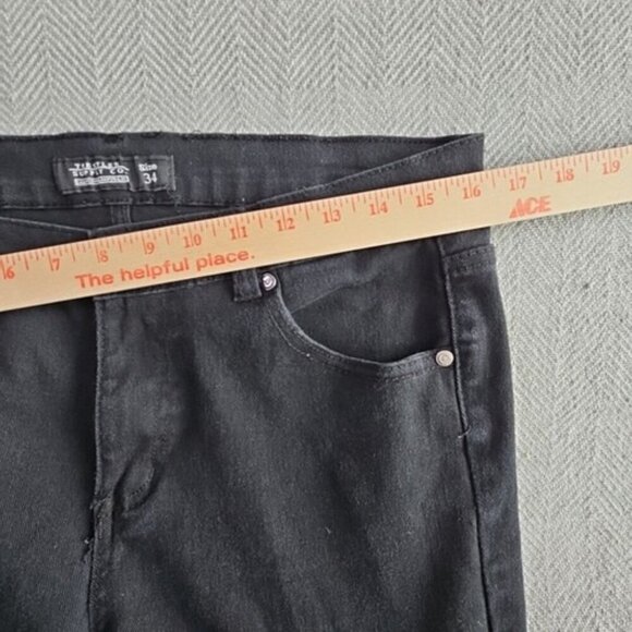 Trestles Supply Co Jeans Men's 34x30 Black Tapered Stretch Zipper Accent - Picture 16 of 16